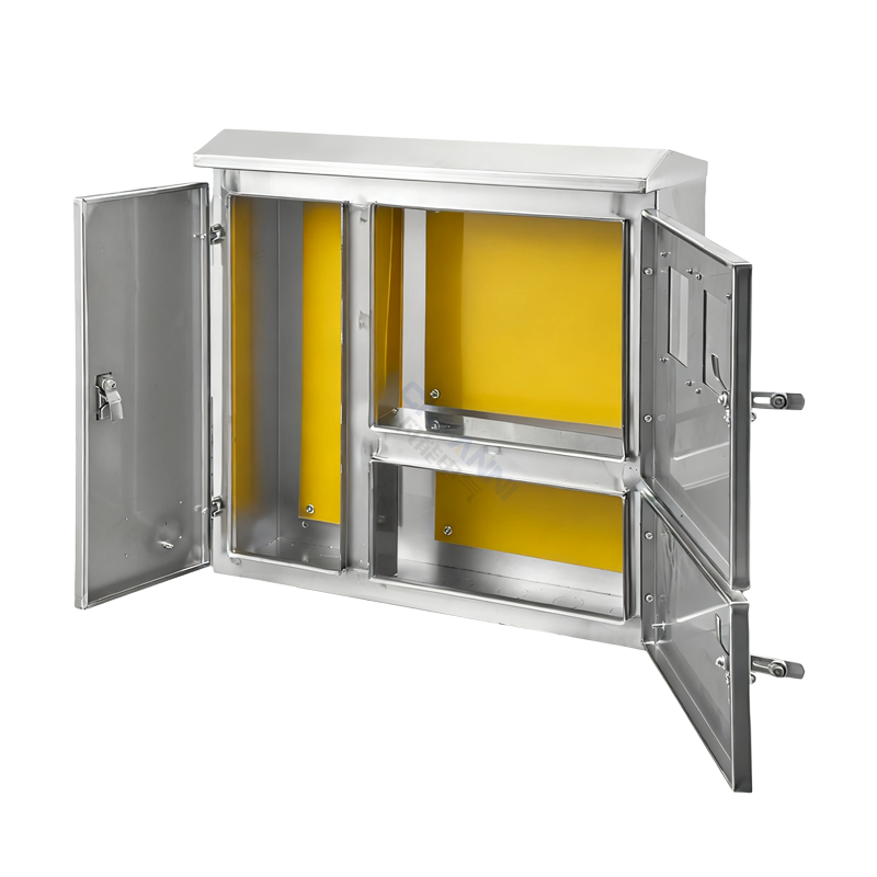 Galvanized Steel Lockable Outdoor Electric Meter Box Fuse Holder